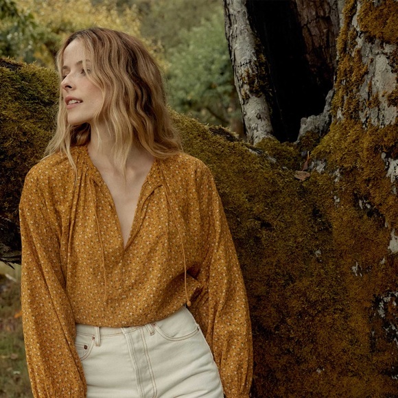 Doên Justine Top in Sunsoaked Foothills Floral Size M - Picture 4 of 7